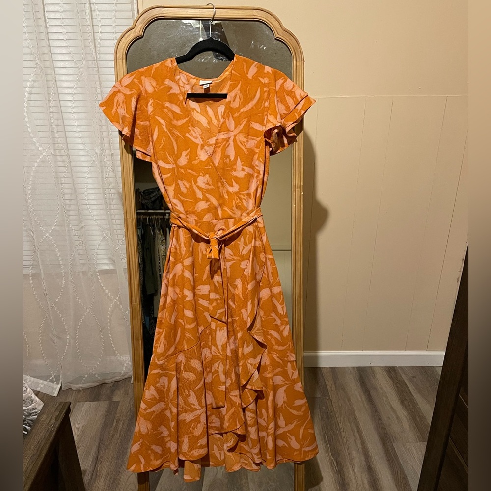 NWOT A new day midi wrap dress